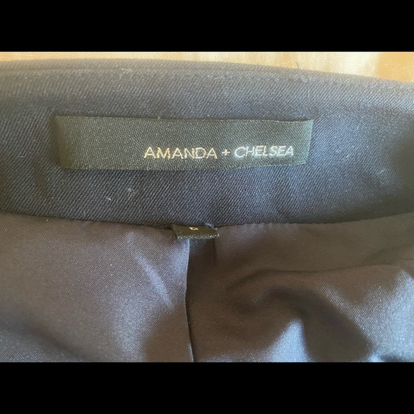 Navy Tweed Moto Jacket - Picture 3 of 3